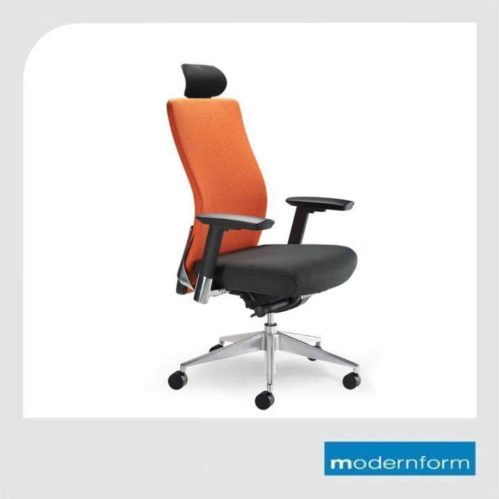 modernform-เก้าอี้สำนักงาน-รุ่น-series15-เบาะสีดำ-พนักพิงสูง-สีส้ม-เก้าอี้ทำงาน-เก้าอี้ออฟฟิศ-เก้าอี้ผู้บริหาร-เก้าอี้ทำงานที่รองรับแผ่นหลังได้ดีเป็นพิเศษ-ปรับที่วางแขนได้-3-ทิศทาง-ปรับล็อคเอนพนักพิงไ