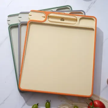 Cutting Board With Sharpening Stone, Double-sided Chopping Board