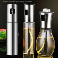 ▨┅ Stainless Steel Olive Oil Sprayer Bottle Pump Oil Spray Pot Leak-proof Grill BBQ Oil Dispenser Cookware Tool Kitchen Gadgets