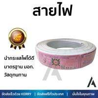 สายไฟ สายไฟฟ้า คุณภาพสูง  สายไฟ VAF NATION 2x4SQ.MM 50M  NATION  VAF 2x4 SQ.MM 50M นำกระแสไฟได้ดี ทนทาน รองรับมาตรฐาน มอก. Electrical Wires จัดส่งฟรี Kerry ทั่วประเทศ