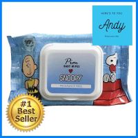 แผ่นเช็ดทำความสะอาดผิว SNOOPY BABY WIPES ไม่มีกลิ่น 30 แผ่น 1แถม1BABY WIPES PIM SNOOPY FRAGRANCE-FREE 30SHEET 1FREE1 **ลดราคาจัดหนัก **