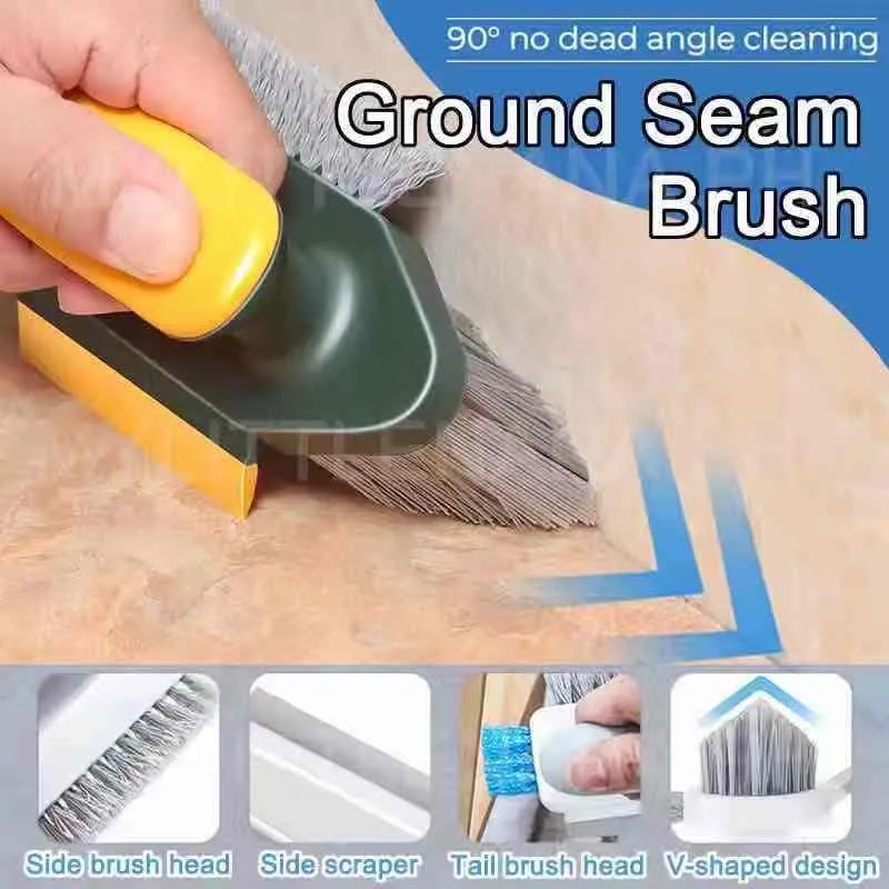 Crevice Brush Deep Cleaning Scraper Ground Seam Floor Bathroom Corner Seam  Toilet Tile Multifunctional Household Cleaning Tools 