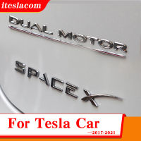 For Tesla Model 3 S X Accessories Car Styling Stainless steel Letters ​Emblem Sticker Car Tail Gate Rear Trunk Modification Logo