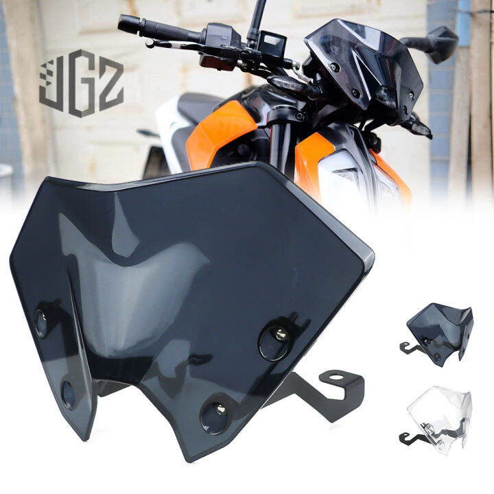 for KTM DUKE 250 390 Motorcycle Windshield Visor Windscreen Air