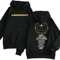 แฟชั่นใหม่ยอดนิยม Kpop Ateez คอนเสิร์ตไข้เป็นศูนย์เสื้อมีฮู้ดเหมือนกันเสื้อสวมหัวแฟชั่นเป็นกลางเสื้อสเวตเตอร์