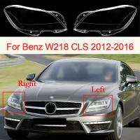 ฝาครอบไฟหน้ารถสำหรับ Benz W218 CLS 2012-2016โป๊ะฝาครอบเลนส์สำรองลูกแก้วอุปกรณ์เสริมรถยนต์กรอบไฟหน้า