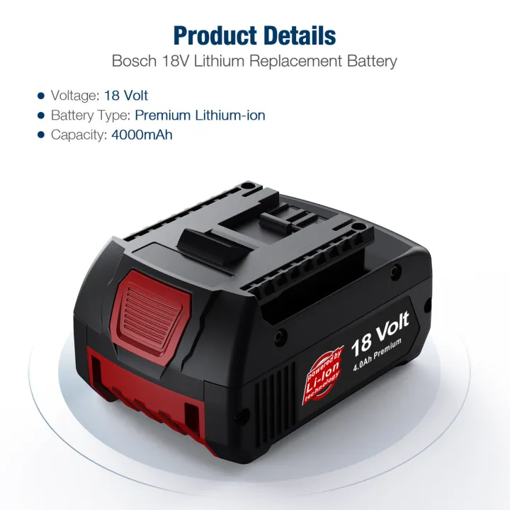 BOSCH 18V Battery 18V 4.0Ah Professional | Lazada