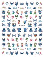 【LZ】 Cute Lilo   Stitch Mickey Mouse Cartoon Nail Stickers Nail Art Accessories Disney Princess Dumbo Nail Decals Nail Art Supplies