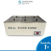 Water Bath อ่างควบคุมอุณหภูมิ รุ่น HH-S6 ตั้งอุณภูมิได้สูงสุดถึง 100 องศา ความจุภายในเครื่องสามารถจุได้ถึง 16 ลิตร.