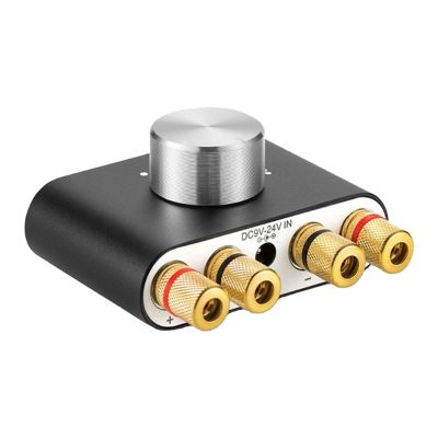 Bluetooth Digital Audio Amplifier Black Metal Dual 50W For Speakers Computer Playback Music