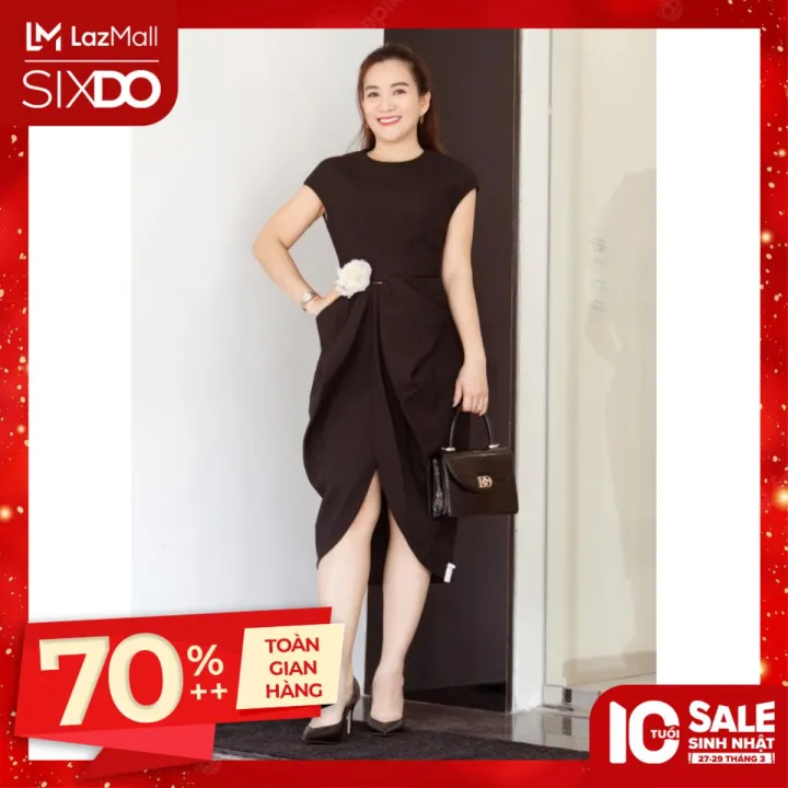 Đầm đen dáng ôm SIXDO – SIXDO >>> top1shop >>> lazada.vn