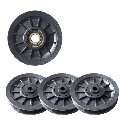 4 Pcs Universal 105mm Diameter Wearproof Bearing Pulley Wheel Cable Gym Fitness Equipment Part