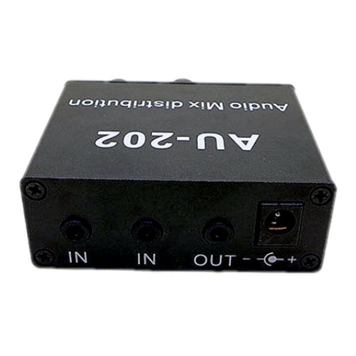 au-202-2-input-2-output-stereo-mixer-audio-distributor-for-headphone-external-power-amp-volume-alone-control