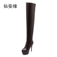 2022 New Style Ready Stock Boots Children Womens Shoes Autumn Winter Long Over-Knee Stiletto Heel High Large