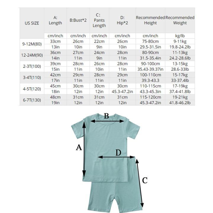 2023-bamboo-fiber-toddler-kids-pajamas-clothes-solid-hight-elasticity-breathable-sleepwear-set-for-9m-7t-boy-girl-loungewear