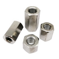 M3 M4 M5 M6 M8 M10 M12 A2-70 304 สแตนเลส DIN6334 Hexagon Hex Extended Long Rod Coupling Nut Connector Joint Tubular Nut-Shop5798325