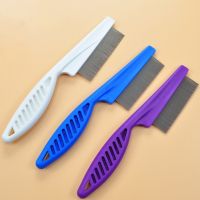 Home Pet Animal Care Comb Protect Flea Comb For Cat Dog Pet Stainless Steel Comfort Flea Hair Grooming Comb Cleaning Supplies Brushes  Combs