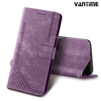 Vantime สําหรับ Infinix Zero 20 Vintage PU Leather Wallet Case Flip Stand Card Slot Cover