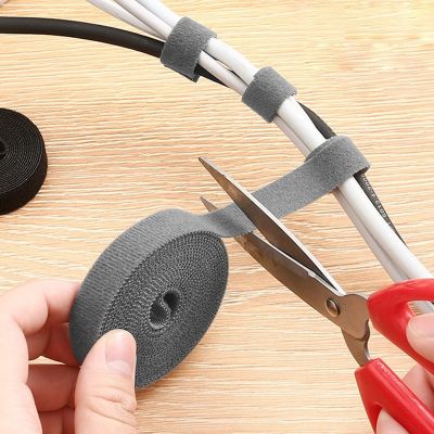 Velcro cable tie harness with multi-function data cable storage charging harness strap wire fixed cable organizer finishing
