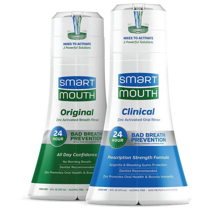 SmartMouth Original Activated & Clinical DDS Mouthwash, Bad Breath