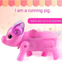 【cw】2019 New Pink Color Electric Walking Pig Toy With Light Musical Kids Funny Electronics Toy Children Birthday Gift Toys