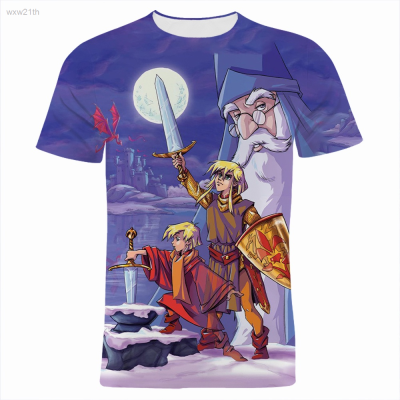 2023 Jersey the Sword in the Stone 3d Anime t Shirt Men Women Summer Casual Boys Girls Baby Fashion Short Sleeve Cool T-shirt Unisex