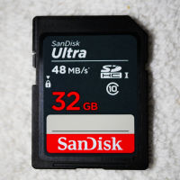 SanDisk Ultra 32GB SDHC 48MB/s UHS-I SD Card 32GB SAN DISK การ์ดหน่วยความจำ ULTRA SDHC/SDXC ● การ์ด UHS-I ความเร็วอ่านสูงถึง 48MB/วินาที ความเร็ววิดีโอ C10 Waterproof, X-Ray, and Shock-Proof