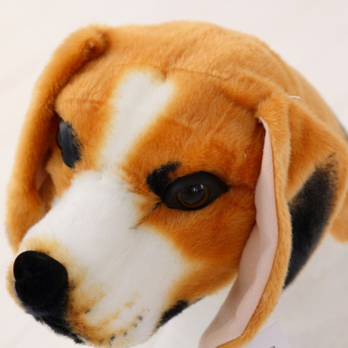 30-90cm-ของเล่นหมาพันธ์บีเกิ้ลยักษ์สัตว์สมจริงยัดไส้ของขวัญของเล่นผ้ากำมะหยี่สุนัขสำหรับตกแต่งบ้านเด็ก