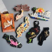 ◆ Spanish Refrigerator Magnets Lanzarote Travel Souvenir Fridge Sticker Spain Tourist Collection Home Decoration Hand Gift