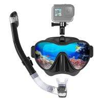 Snorkeling Mask Snorkel Tube Set Diving Mask Anti-Fog Swimming Diving Goggles Snorkel Tube For Gopro Underwater Sports Camera