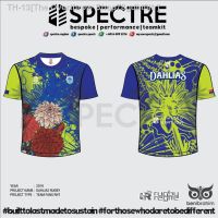 ❆✥∈ SPECTRE SK DAHLIA (DAHLIAS) RUGBY TEAMWEAR ROUND NECK TEE