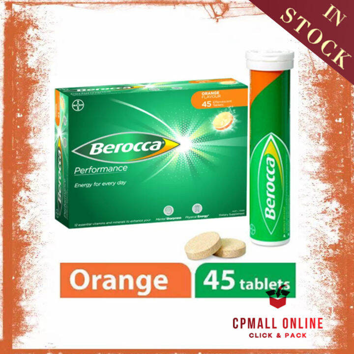 [Expiry Date 01/2025] Berocca 维他命 Vitamin C Performance Orange ( 45