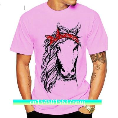 Men Shirt Horse Bandana T Shirt For Horseback Riding Horse Lover