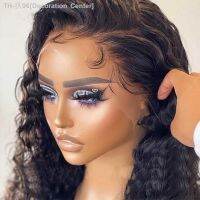 HD Transparent 13x4 Natural Wave Lace Front Wig Pre Plucked Deep Water Curly Human Hair Wigs For Women Closure Wig Human Hair [ Hot sell ] Decoration Center