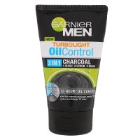 Best price&amp;Free shipping, Garnier Men Turbolight Oil Control 3 In 1 Charcoal From 100ml., Facial Care, Cash on delivery