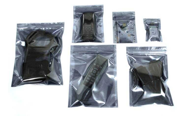 100pcs-anti-static-shielding-zip-lock-bag-resealable-esd-anti-static-instrument-chip-electronic-accessories-battery-usb-pouches