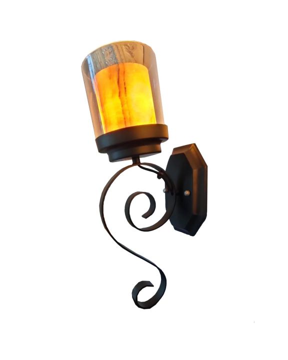 โคมไฟกิ่งผนังภายในบ้าน-loft-ลอฟ-สีดำ-แก้ว-หิน-rs-b330-1-ไม่รวมหลอดไฟ-โมเดิ้ล