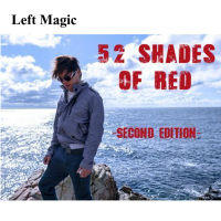 1 Deck 52 Shades Of Red V1โดย Shin Lim Card Magic Tricks Gimmick Close Up Magic Magician Deck Magic อุปกรณ์เสริม Comedy