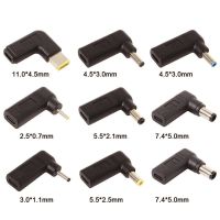 【LZ】﹊❃  Tipo c do portátil para dc 11x4.5mm 5.5x2.5mm cabo de alimentação quadrado cabo de carregamento conector da tomada para lenovo asus hp dell notebook adaptador