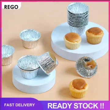 10Pcs Aluminum Foil Cup Cupcake Paper Baking Cups Muffin Cake Cases Wrapper  Tool