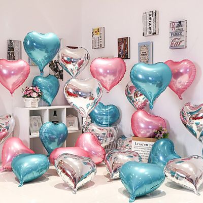 18-inch Heart Balloons Aluminum balloon childrens birthday party bride and groom wedding decoration foil balloons globos Balloons