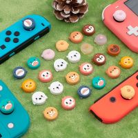 4pcs/Set Cute Thumb Stick Grip Cap Joystick Caps For Nintendo Switch NS Lite Joy-con Controller Thumbstick Case Protective Cover Controllers