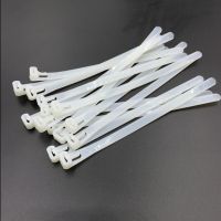 100PCS/1LOT 8*150 200 250MM White releasable Nylon Cable Ties Cable Management