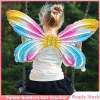 2pcs Butterfly Wings Balloons Butterfly Birthday Party Balloons สำหรับการตกแต่งงานปาร์ตี้เสบียง