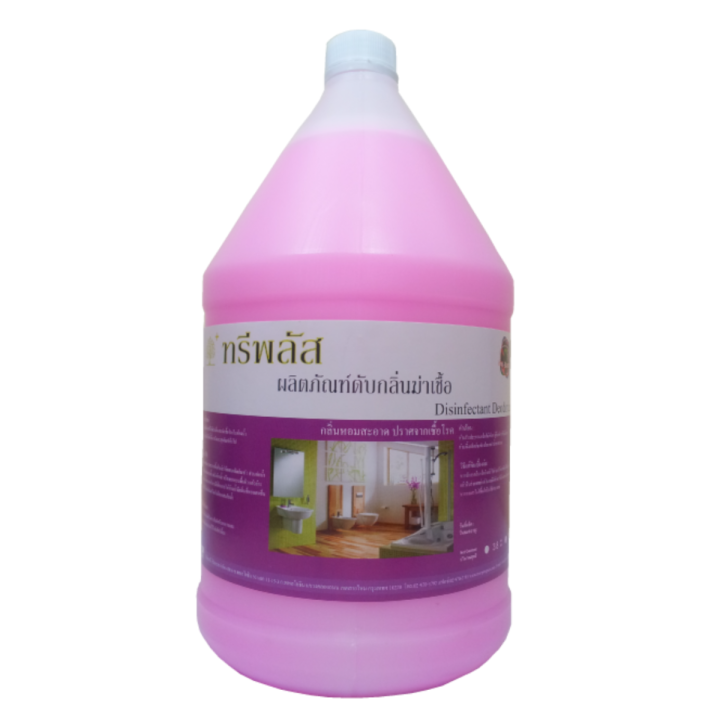 น้ำยาดับกลิ่นอเนกประสงค์-สีชมพู-กลิ่นบูเก้-ทรีพลัส-disinfectant-deodorizer-ขนาด-3-8-ลิตร-ใช้ดับกลิ่นในห้องน้ำ-และห้องต่างๆ-by-treeprogress