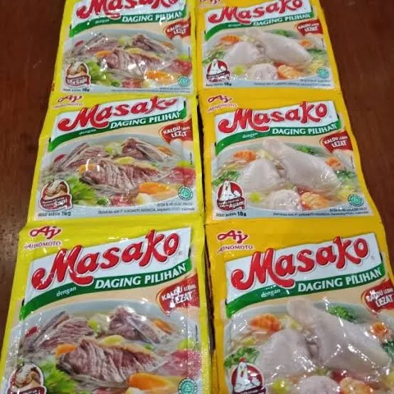 Masako Rentengan Bumbu Kaldu Penyedap Rasa Ayam Dan Sapi 9g Paket 1