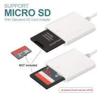 Championcheap การ์ดรีดเดอร์ SD &amp; Micro SD สายต่อคอมพิวเตอร์ อะแดปเตอร์  เครื่องอ่านการ์ด ตัวอ่านการ์ด สำหรับ SD Card Reader, Lightning Adapter Cable for iPhone X 8 7 6 6 S PLUS