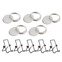 1 Set Seed Sprouting Lids Stainless Steel Sprout Lids Sprouting Lids with Screen for Wide Mouth Jars