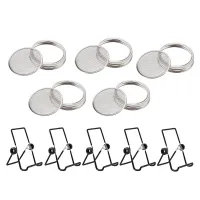 1 Set Seed Sprouting Lids Stainless Steel Sprout Lids Sprouting Lids with Screen for Wide Mouth Jars