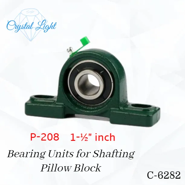 Crystal Light C6282 1pcs Bearing Units for Shafting Pillow Block 11/2